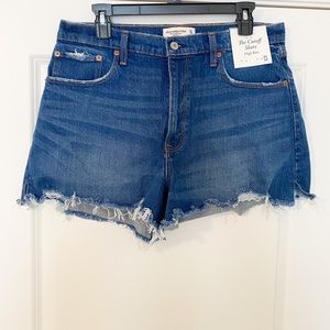 Abercrombie & Fitch High Rise Cutoff Short Size 12